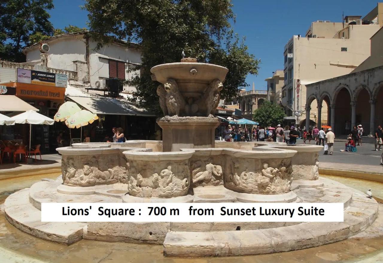 הרקליון Sunset Luxury Suite - Rooftop Apartment In The City Center מראה חיצוני תמונה